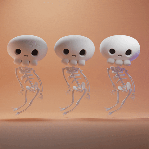 Skeleton Dance Silly Skeleton GIF
