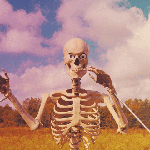 Skeleton Dance Skeleton Hand Wave GIF