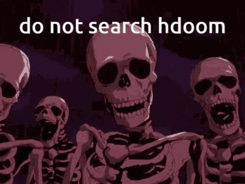 Skeleton Do Not Search Hdoom Meme GIF