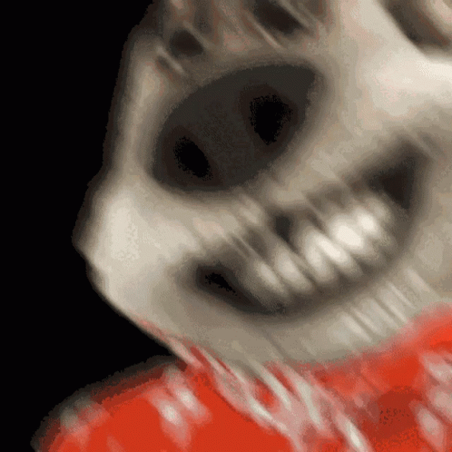 Skeleton Face Close Up GIF