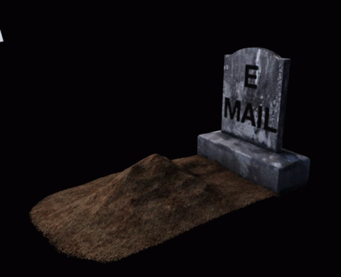 Skeleton Grabbing Mail GIF