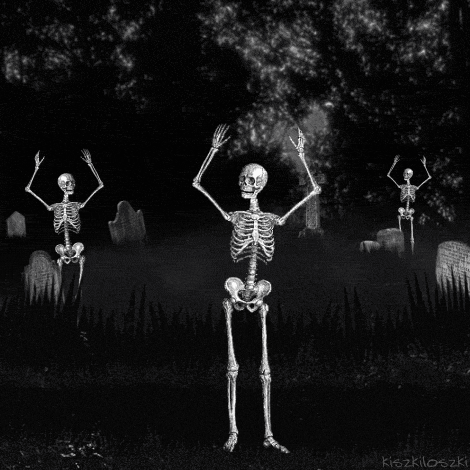 Skeleton Graveyard Dance Meme GIF