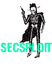 Skeleton Holding Gun in Pixel Art