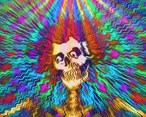 Skeleton Jerry Garcia GIF