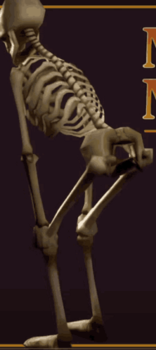 Skeleton Man Twerking GIF