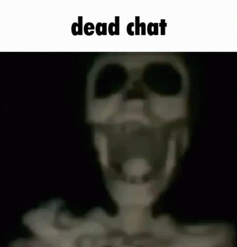 Skeleton Hanging Dead Chat Meme GIF