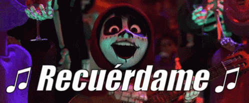 Skeleton Playing Guitar Recuerdame