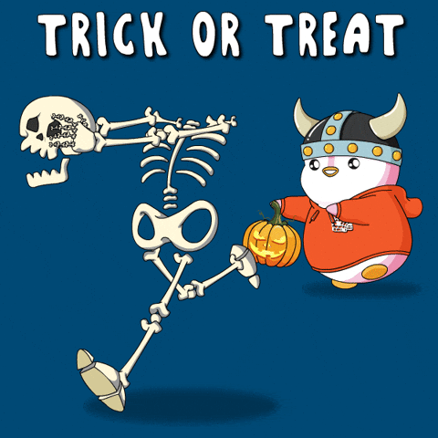 Skeleton Running Carrying Skull By Hand GIF