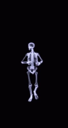 Skeleton Running Xray Machine GIF