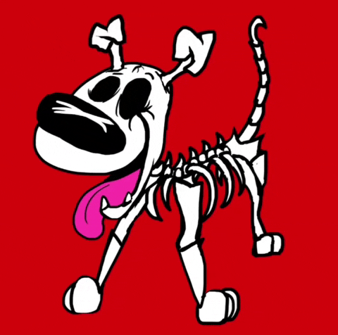 Skeleton Running Xray Radiation GIF