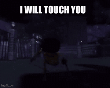 Skeleton Saying I Will Touch You Dark Scene GIF