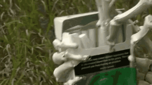 Skeleton Smoking Cigarette GIF