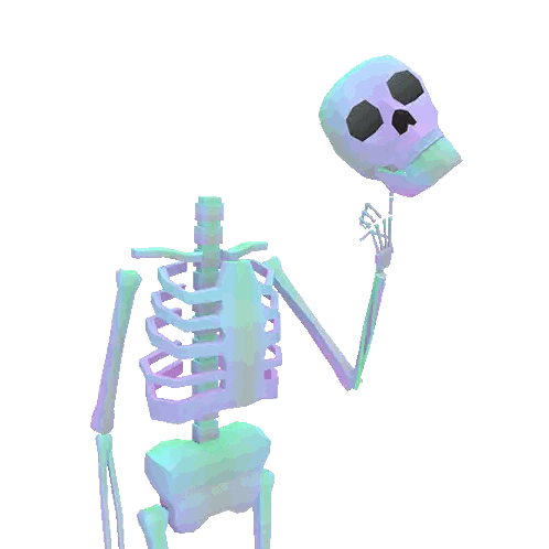 Skeleton with Skull