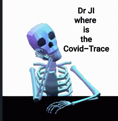 Skeleton With Words Dr Ji Where Is The Covid-Trace Behind It GIF