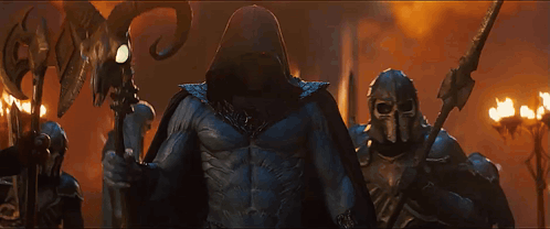 Skeletons Holding Swords and Shields