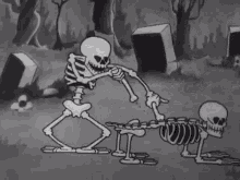 Skeletons Xylophone Dancing GIF