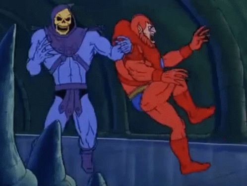 Skeletor and He Man Standing