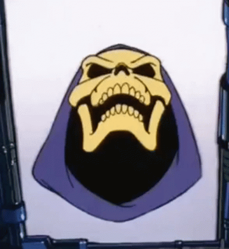 Skeletor Skull With Beard and Hood