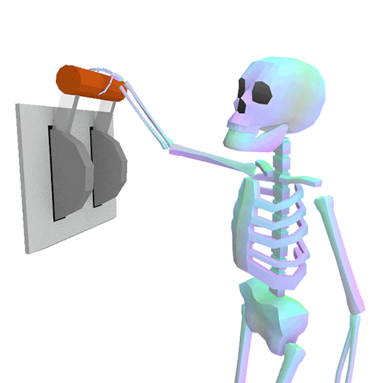 Skelly Sprite Moving Switch Disappear GIF