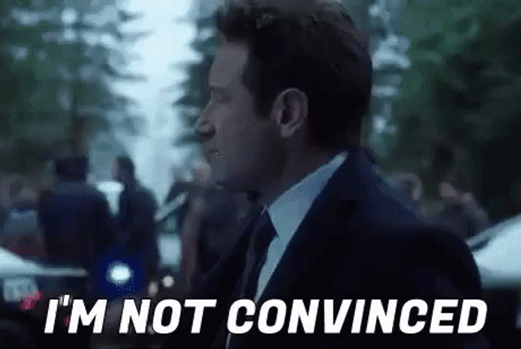 Skeptical David Duchovny Not Convinced GIF
