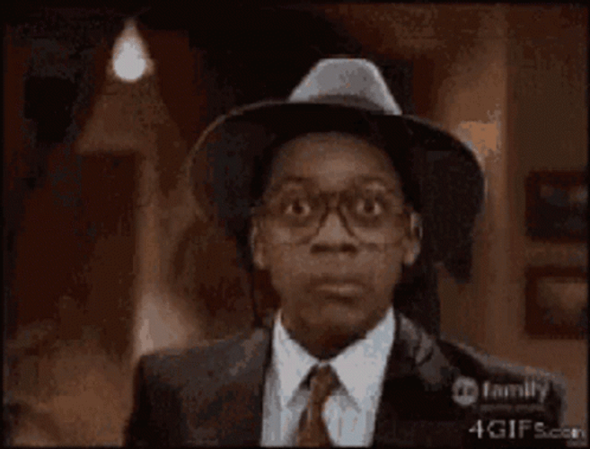 Skeptical Jaleel White Staredown GIF