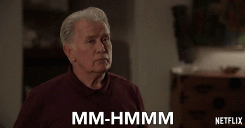 Skeptical Martin Sheen Pondering GIF