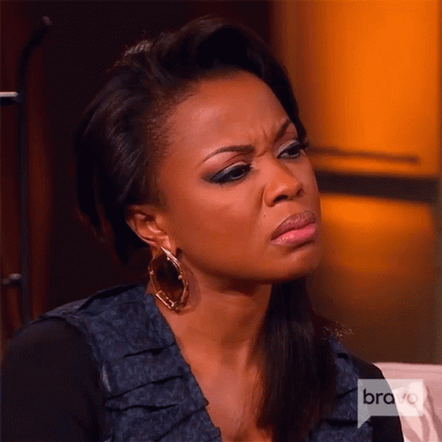 Skeptical Phaedra Parks Make Face GIF