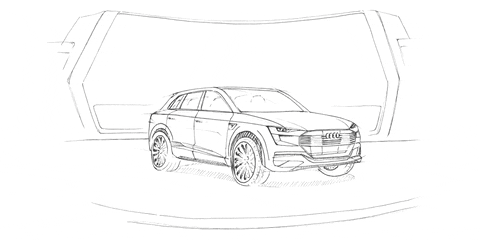 Sketching An Audi Car GIF