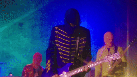 Ski Mask Man Playing Guitar GIF