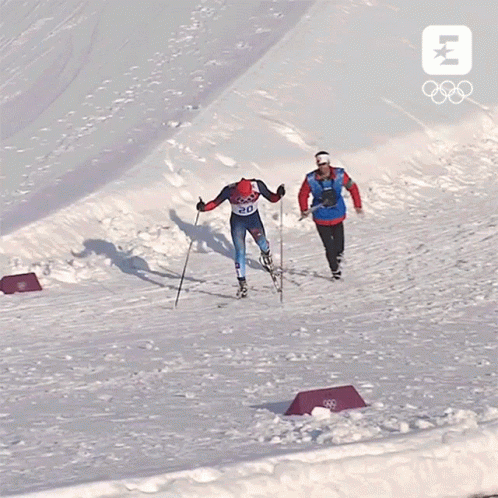 Ski Racer With Number 20 on Jersey