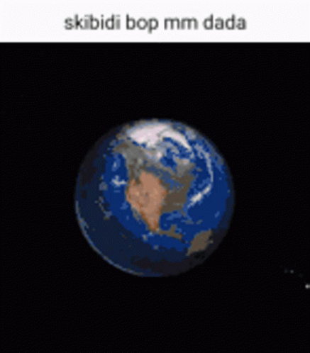 Skibidi Bop Mm Dada Earth Explosion GIF