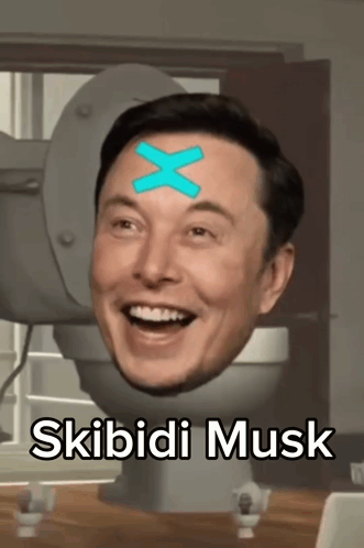 Skibidi Toilet Elon Musk GIF