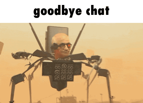 Skibidi Toilet Goodbye Chat GIF