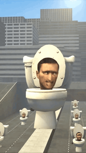 Skibidi White Toilet GIF