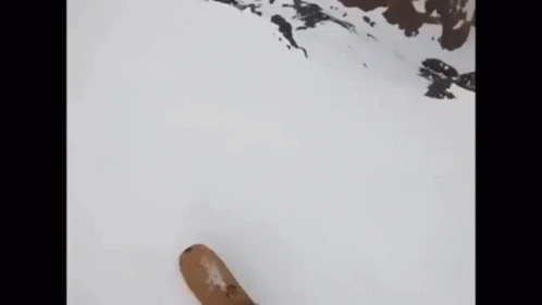 Skiing Down Snowy Slope in Green Jacket and Gloves