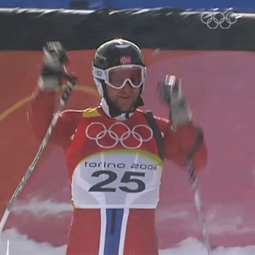 Skiing Happy Celebration Dance GIF