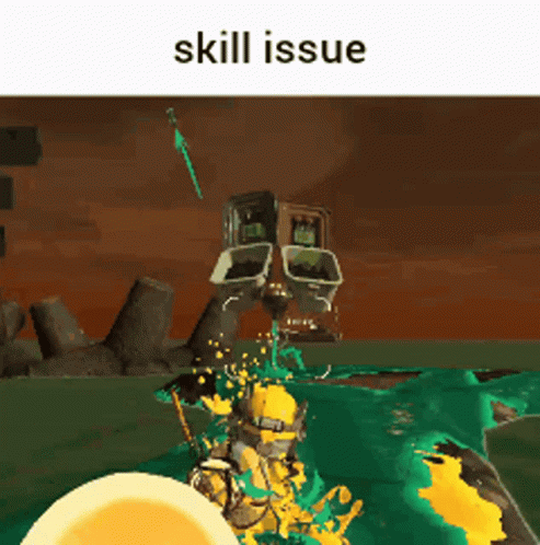 Skill Issue Text GIF