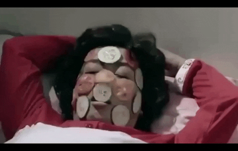 Skin Care Funny Eating Cucumber GIF