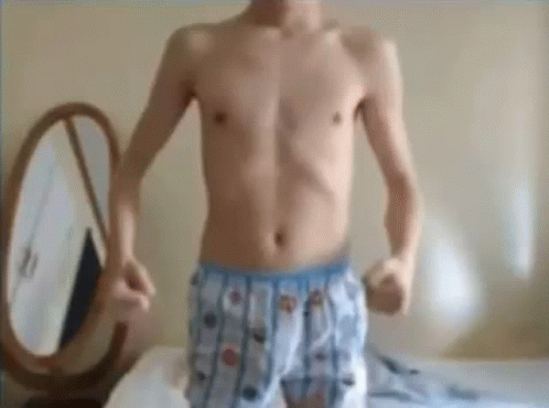 Skinny Excited Korean Man GIF