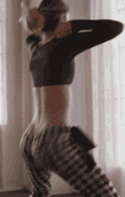 Skinny Girl Twerking At Home GIF