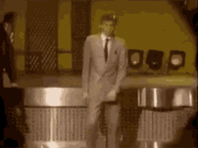 Skinny Old Man Dancing Center Stage GIF