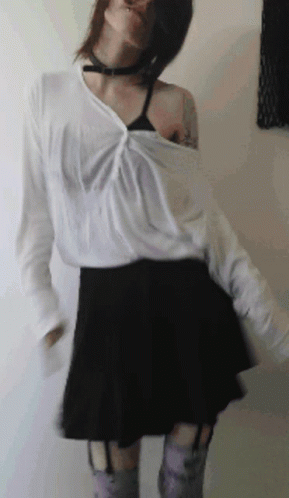 Dancing Woman Skirt GIF