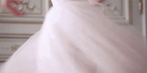 Wedding Dress Skirt Spinning GIF