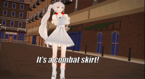 Weiss Schnee It's Combat Skirt GIF