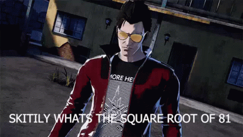 Skitily What's The Square Root Of 81 GIF