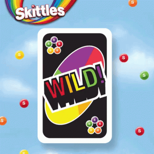 Skittles Candy Card GIF