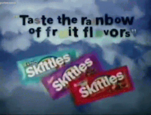 Skittles Candy Commercial GIF