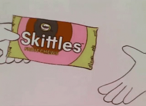 Skittles Candy Doodle Art GIF