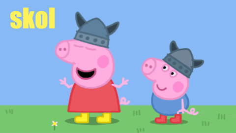 Skol Vikings Peppa And George GIF