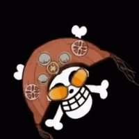 Skull and Crossbones Wearing Sunglasses and Hat